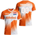 Personalized Netherlands Soccer Jersey 2026, Custom Orange Dutch Football Jerseys, Holland Pride T-shirt