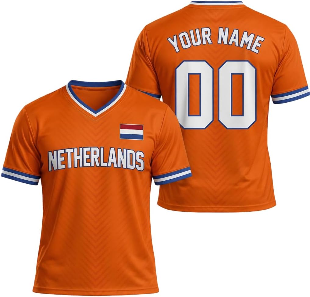 Personalized Netherlands Soccer Jersey 2026, Nederland Netherlands Shirts, Holland Dutch Team Sportswear