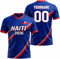 Haiti Soccer Jersey 2026 Custom Name Number, Personalized Football Uniform, Men Women Soccer Apparel