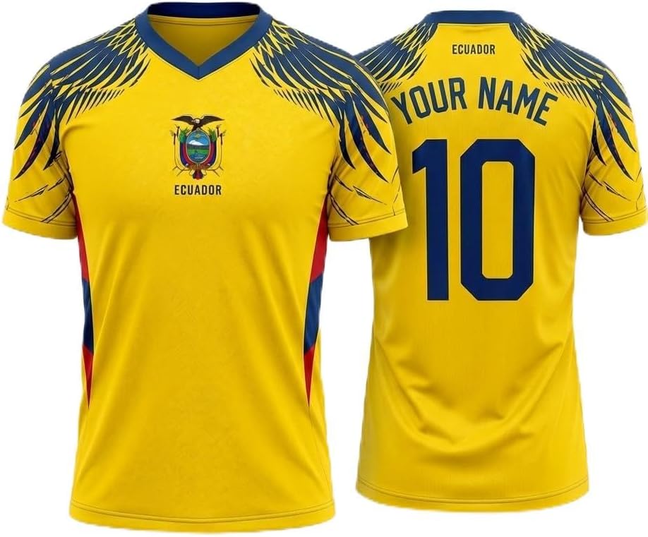 Ecuador Soccer Jersey 2026 Custom Name Number, Men Women Football Jerseys, Ecuador National Team Sportswear