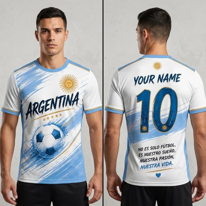 Argentina Soccer Jersey 2026 Custom Name Number, Football Shirts for Men Women, Argentina Jerseys