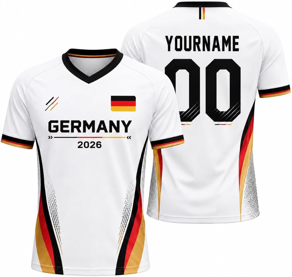 Custom Germany Soccer Jerseys, German Jersey Soccer Men Women, Germany Football T-shirts Match Day