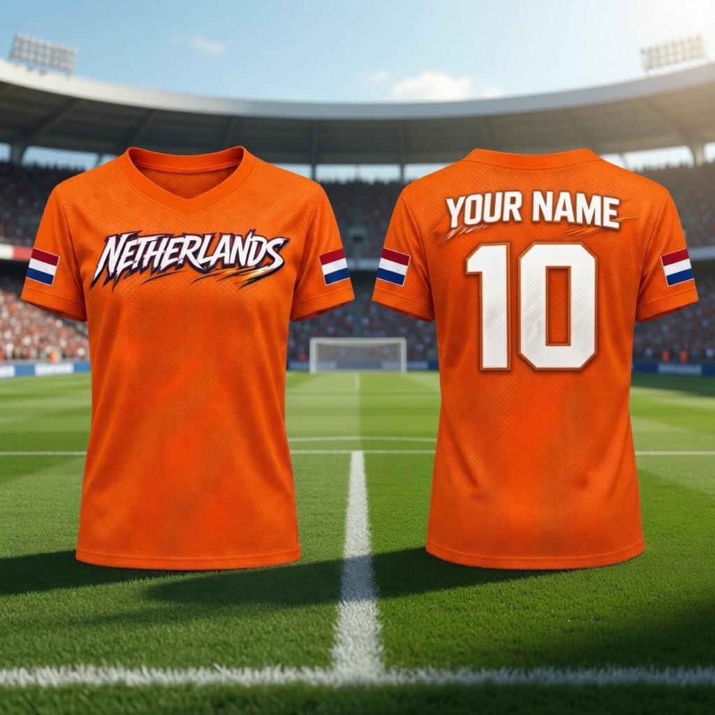 Personalized Netherlands Soccer Jersey 2026, Nederland Netherlands Football Shirts, Holland Pride T-shirt