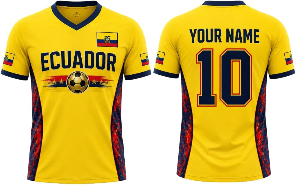 Personalized Ecuador Soccer Jersey 2026, Camiseta de Ecuador Shirts, Ecuadorian Flag Pride T-shirt