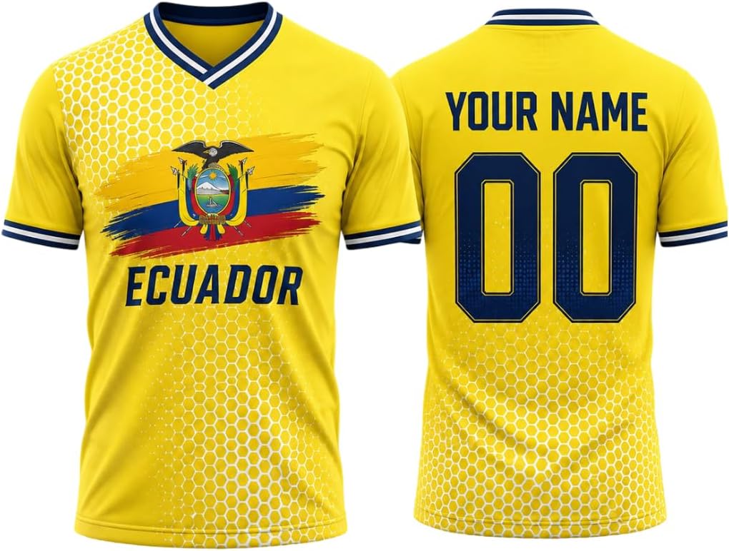 Personalized Ecuador Soccer Jersey 2026, Camiseta de Ecuador Shirts, Men Women Football Uniforms