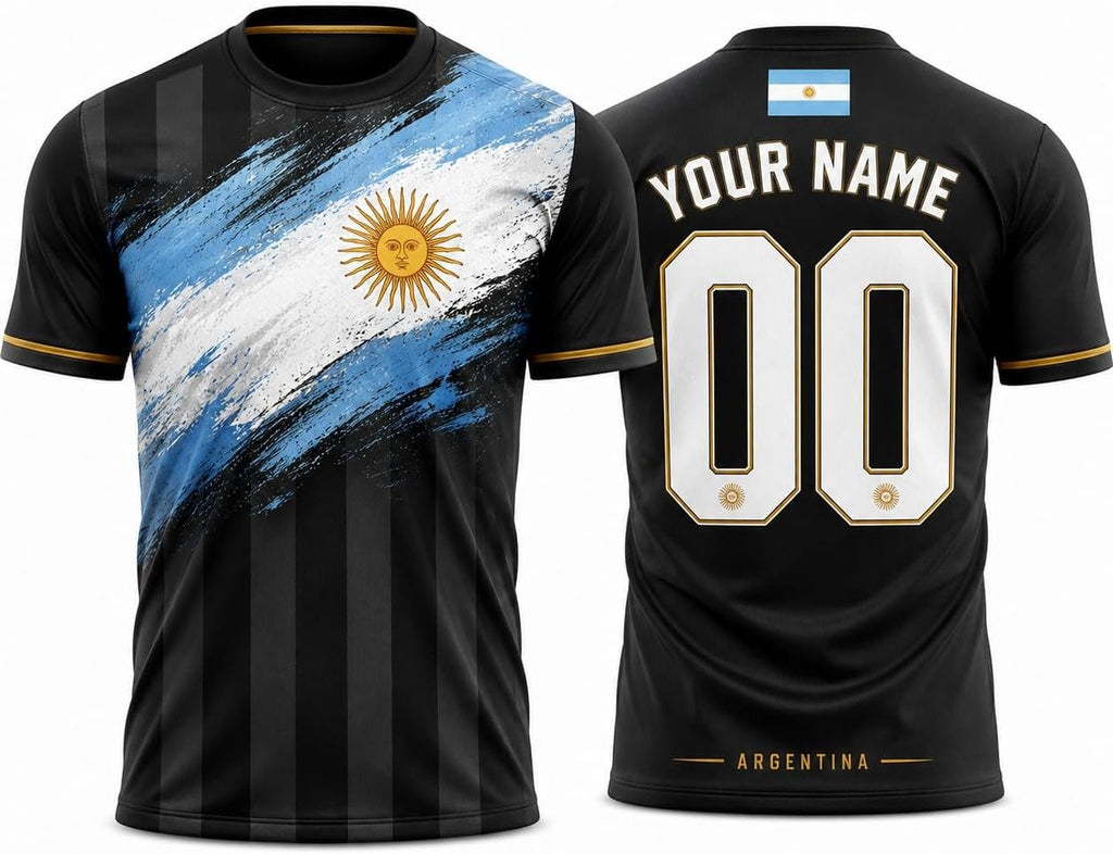 Argentina Soccer Jersey Custom Name Number, Soccer Shirts for Men Women, Personalized Argentina Apparel