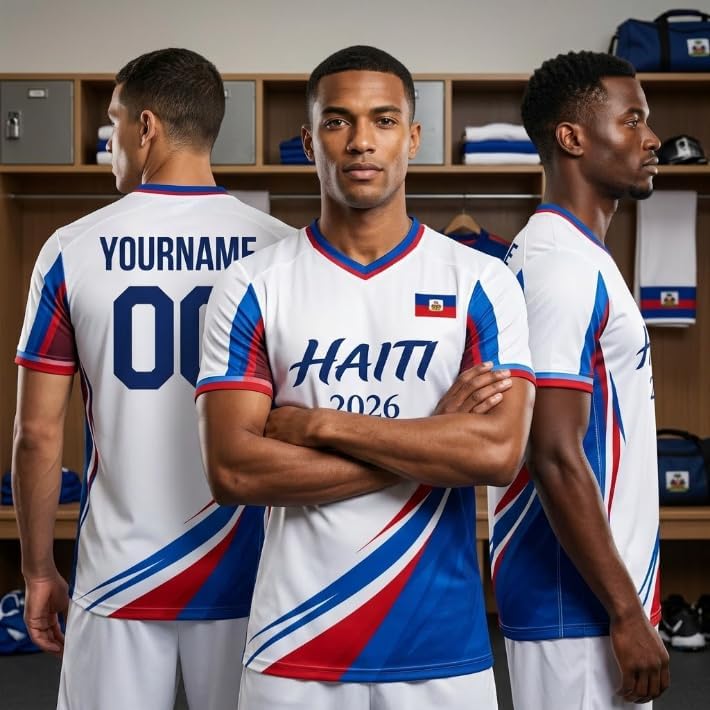 Haiti Soccer Jersey 2026 Custom Name Number, Personalized Football Sportswear, Men Women Soccer Apparel