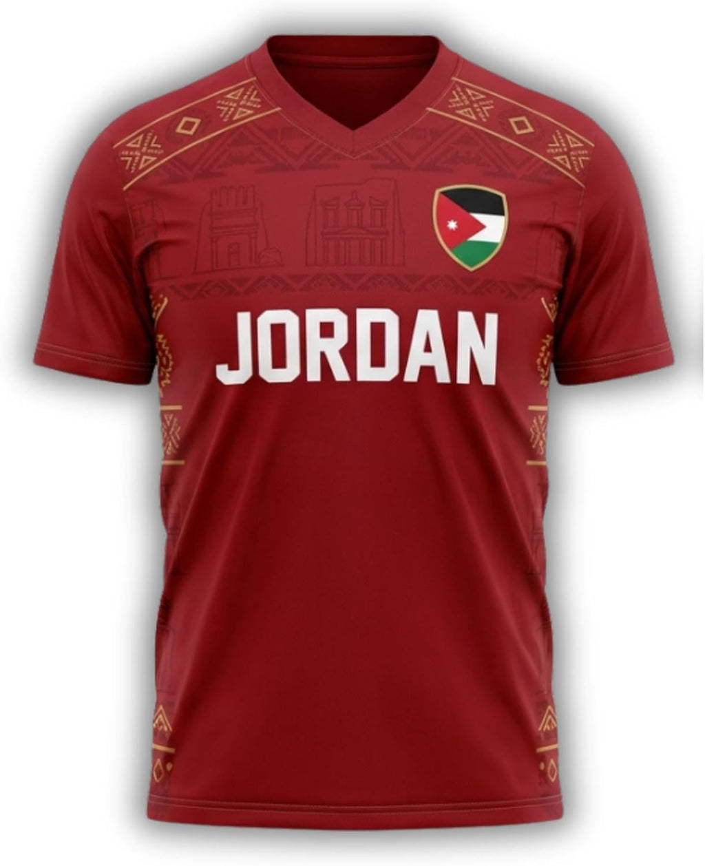 Custom Jordan Soccer Jersey Shirt, Personalized Jordan Shirt, Jordanian Pride Stadium Outfit