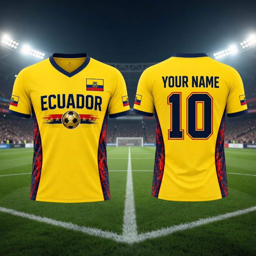 Personalized Ecuador Soccer Jersey 2026, Camiseta de Ecuador Shirts, Ecuadorian Flag Pride T-shirt