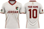 Personalized Jordan Soccer Jersey Shirt, Custom Jordan Jersey Shirts, Jordanian Pride Football Team