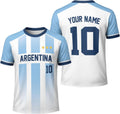 Argentina Soccer Jersey for Men Women, Argentina Jersey Shirt with Name Number, Football Team Uniform Shirts