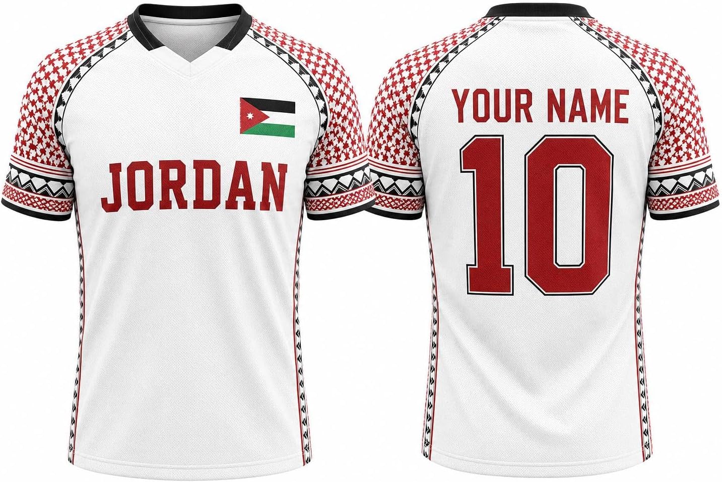 Custom Jordan Soccer Jersey Shirt, Custom Name Number Football Shirt, Jordan Fan Apparel