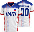 Custom Haiti Soccer Jersey Men Women, Haitian Football Shirt, Personalized Name Number Soccer Apparel