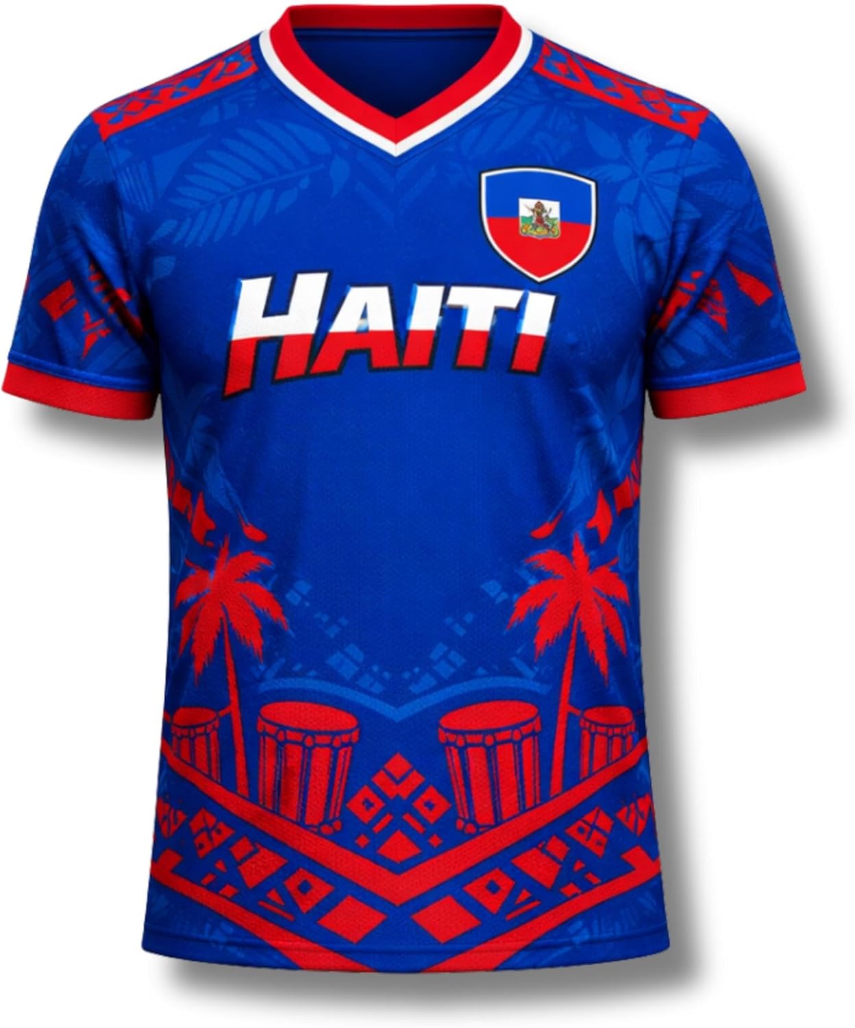 Haiti Soccer Jersey Custom Name Number, Haitian Soccer Team Jersey, Haitian Flag Football Shirt