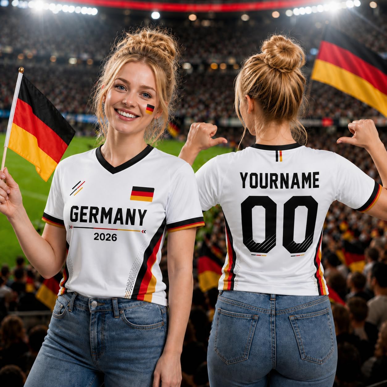 Custom Germany Soccer Jerseys, German Jersey Soccer Men Women, Germany Football T-shirts Match Day