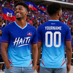 Haiti Soccer Jersey Custom Name Number, Haitian Football Shirt, Men Women Football Fan Shirt