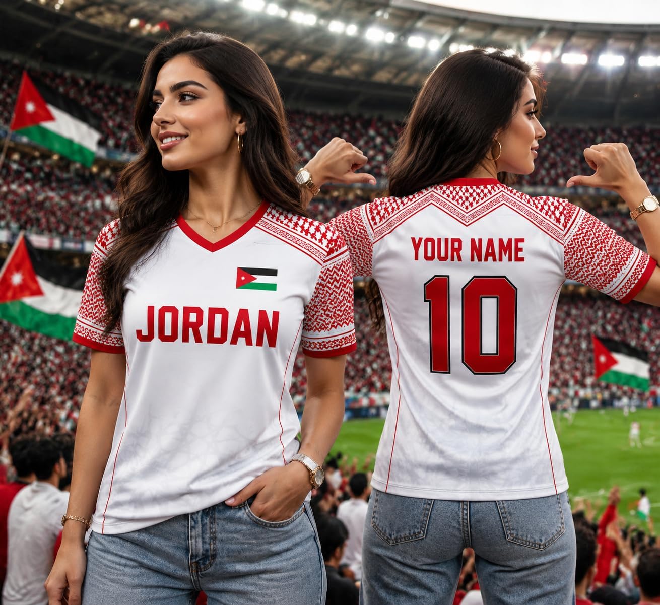 Custom Jordan Soccer Jersey Shirt, Jordan Football Shirt, Personalized Name Number Fan Apparel