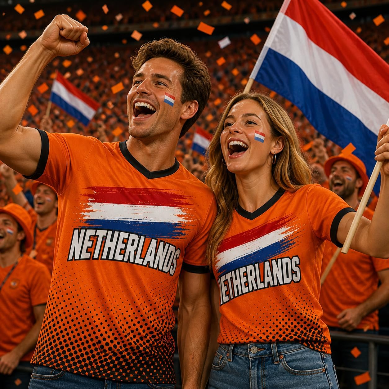 Personalized Netherlands Soccer Jersey 2026, Nederland Netherlands Shirts, Holland Dutch Match Day Uniform
