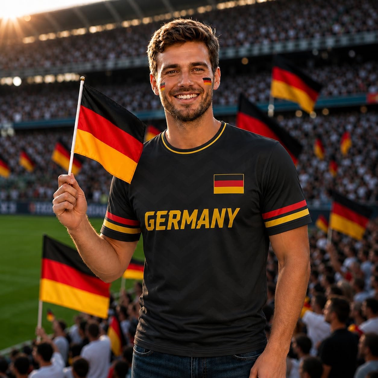 Custom Germany Soccer Jersey, German Jersey Soccer Men Women, Germany Football T-shirt Match Day