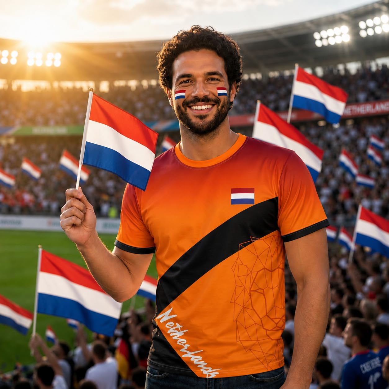 Custom Netherlands Soccer Jersey, Personalized Orange Dutch Football Jerseys, Holland Football Shirt