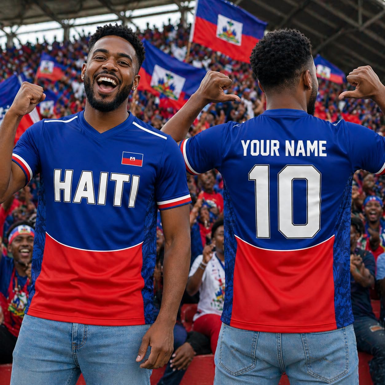 Haiti Soccer Jersey Custom Name Number, Haitian Football Shirt, Haiti Football Jersey Men Women Apparel