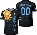 Personalized Argentina Jersey, Custom Name Number Mens Argentine Soccer Jersey, Camisa De Argentina Shirts