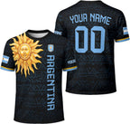 Personalized Argentina Jersey, Custom Name Number Mens Argentine Soccer Jersey, Camisa De Argentina Shirts