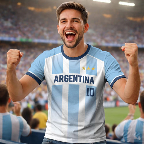 Argentina Soccer Jersey for Men Women, Argentina Jersey Shirt with Name Number, Football Team Uniform Shirts