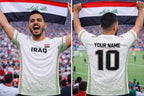 Custom Iraq Soccer Jersey Shirt, Iraqi National Team Football Shirt, Proud Iraq Flag Soccer T-shirt