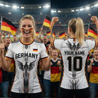 Germany Soccer Jersey Custom Name Number, Personalized Germany Football Fan Jersey, Men Women Game Day Shirt
