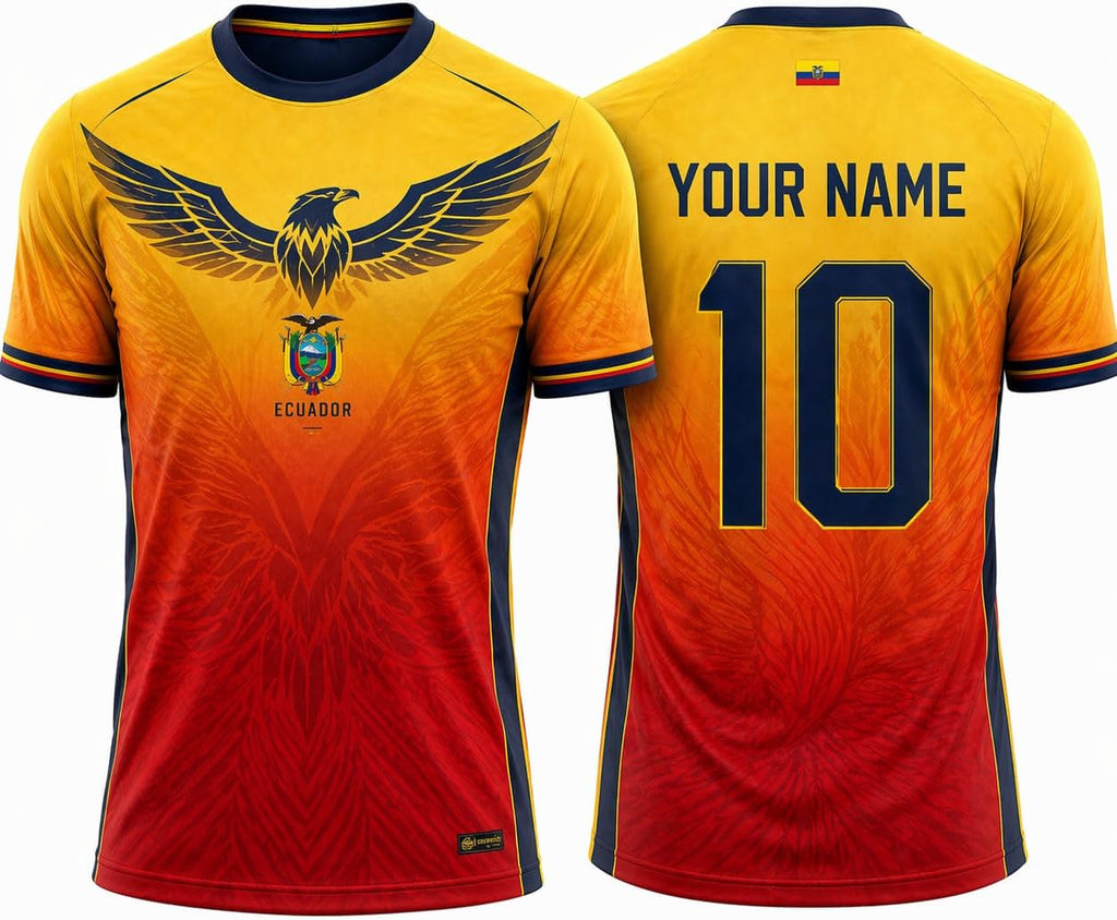 Ecuador Soccer Jersey 2026 Custom Name Number, Soccer Fan Jerseys Men Women, Football Shirt Game Day