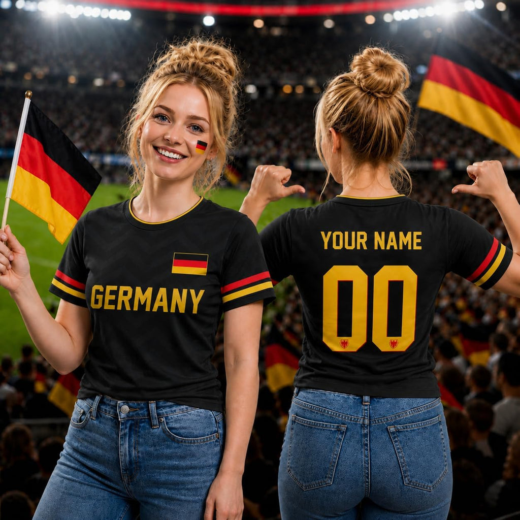 Custom Germany Soccer Jersey, German Jersey Soccer Men Women, Germany Football T-shirt Match Day