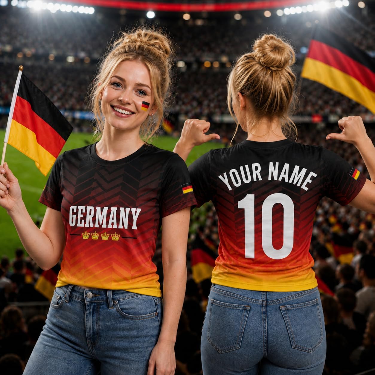 Custom Germany Soccer Jersey, German Soccer Jersey Men Women, Germany Football Shirts Match Day