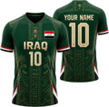 Iraqi Soccer Jersey Custom Shirt, Custom Iraq Football Jersey, National Team Soccer Uniform