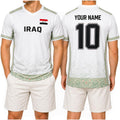 Custom Iraq Soccer Jersey Shirt, Iraqi National Team Football Shirt, Proud Iraq Flag Soccer T-shirt