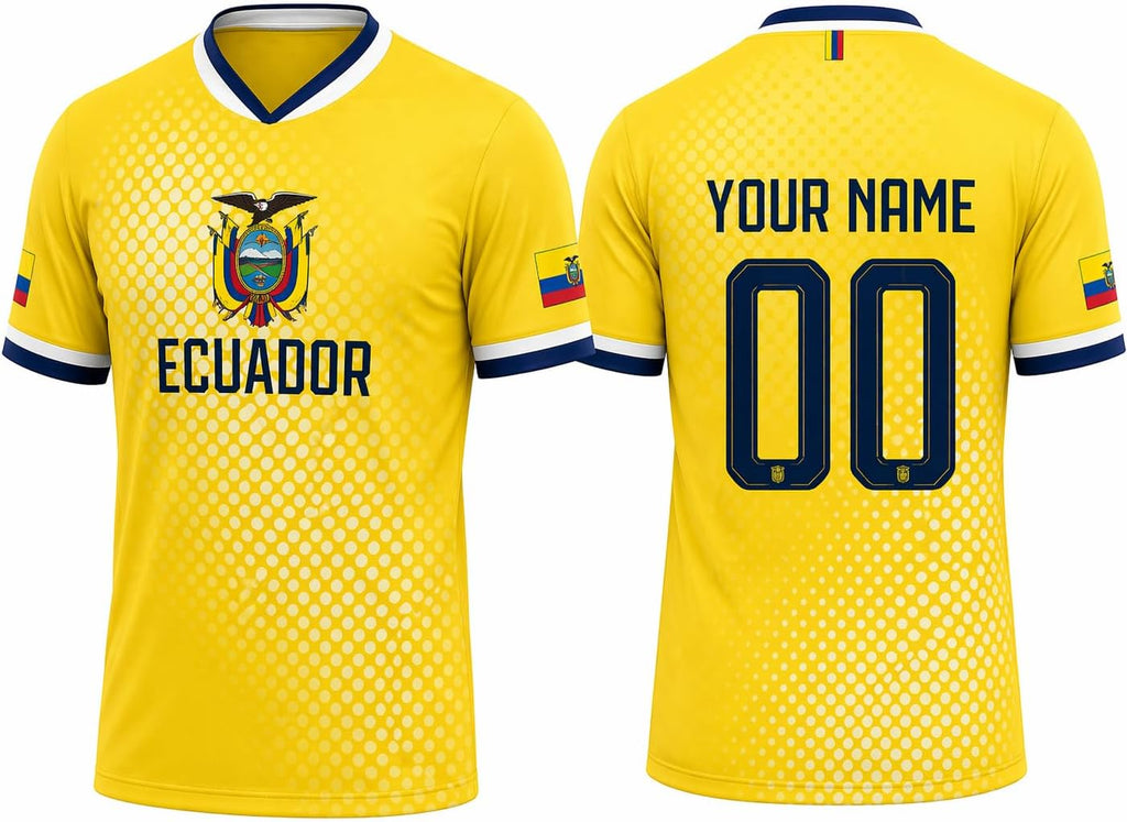 Ecuador Soccer Jersey 2026 Custom Name Number, Men Women Football Shirts, Ecuador Jersey Game Day Shirt