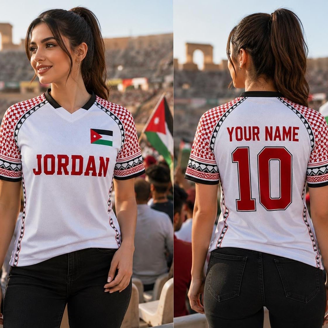 Custom Jordan Soccer Jersey Shirt, Custom Name Number Football Shirt, Jordan Fan Apparel