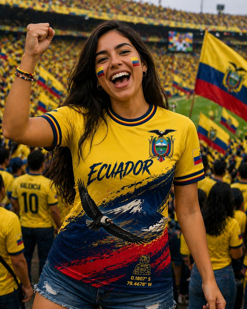 Ecuador Soccer Jersey 2026 Custom Name Number, Soccer Shirts for Men Women, Football Jersey Game Day