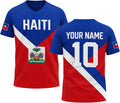 Custom Haiti Soccer Jersey Name Number, Haitian Soccer Team Shirts, Haiti Flag Football Shirt