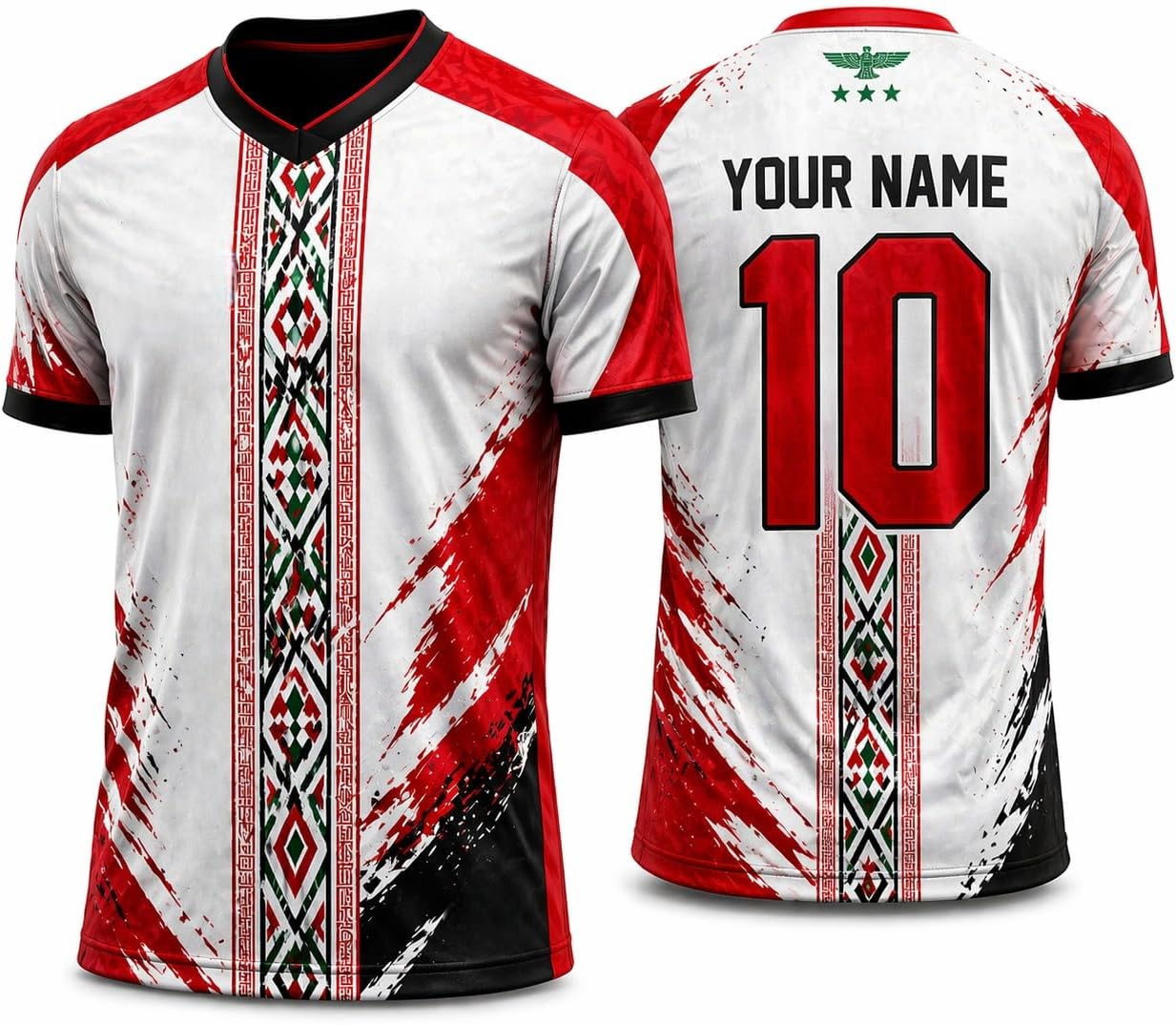 Iraq Soccer Jersey 2026 Custom Shirt, Personalized Football Tee, Iraq Flag Fan Sportswear