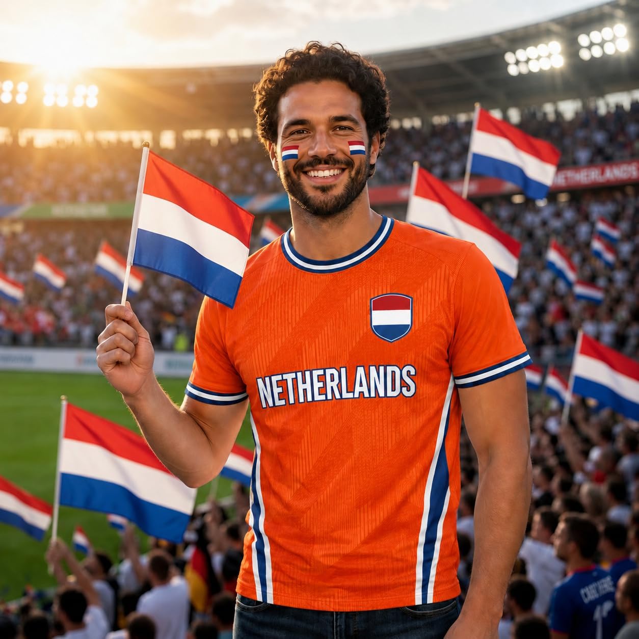 Custom Netherlands Soccer Jersey, Personalized Orange Dutch Football Shirts, Holland Team Soccer Jersey