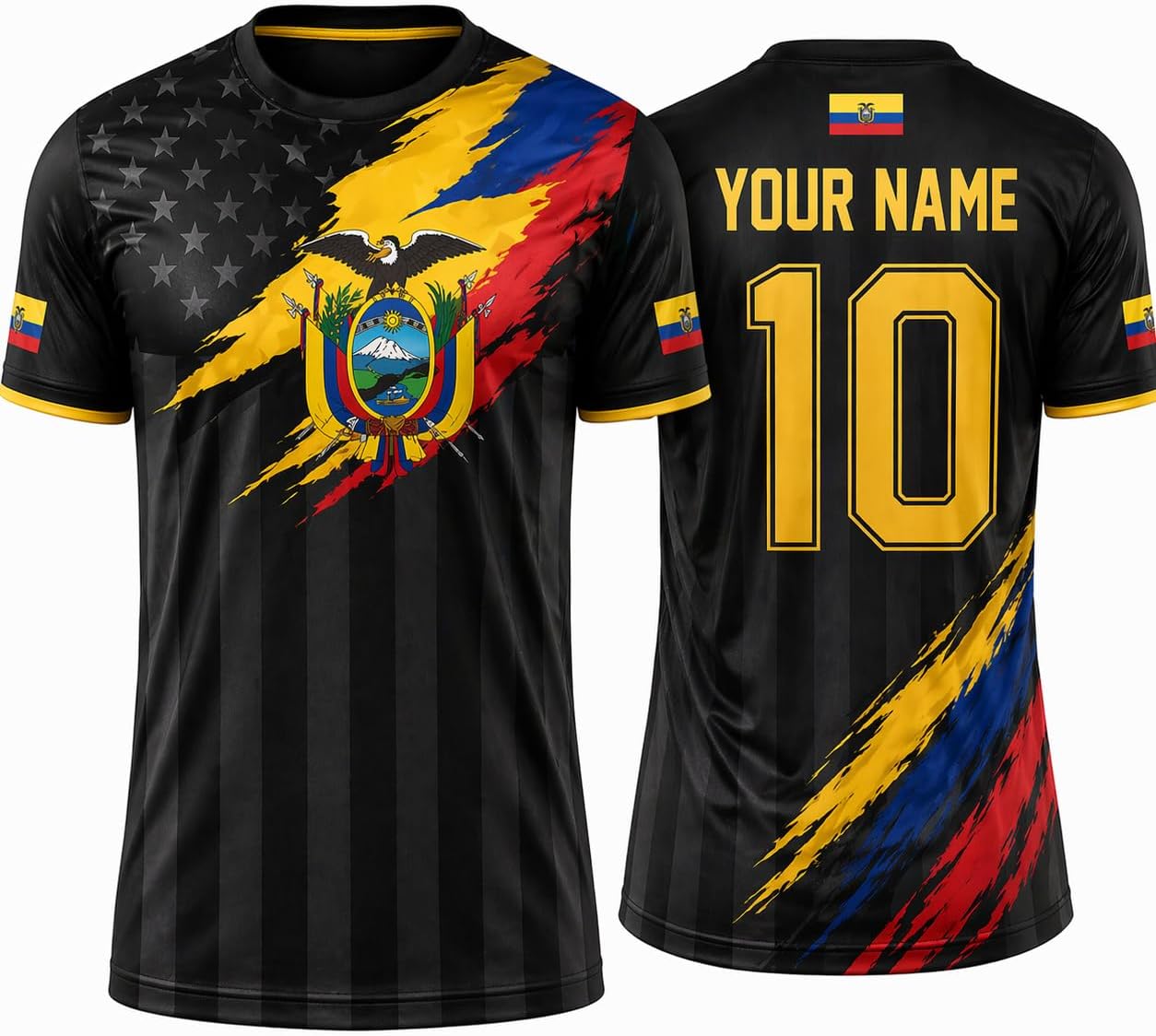 Ecuador Soccer Jersey 2026 Custom Name Number, Football Shirts for Men Women, Ecuador Football Sportswear