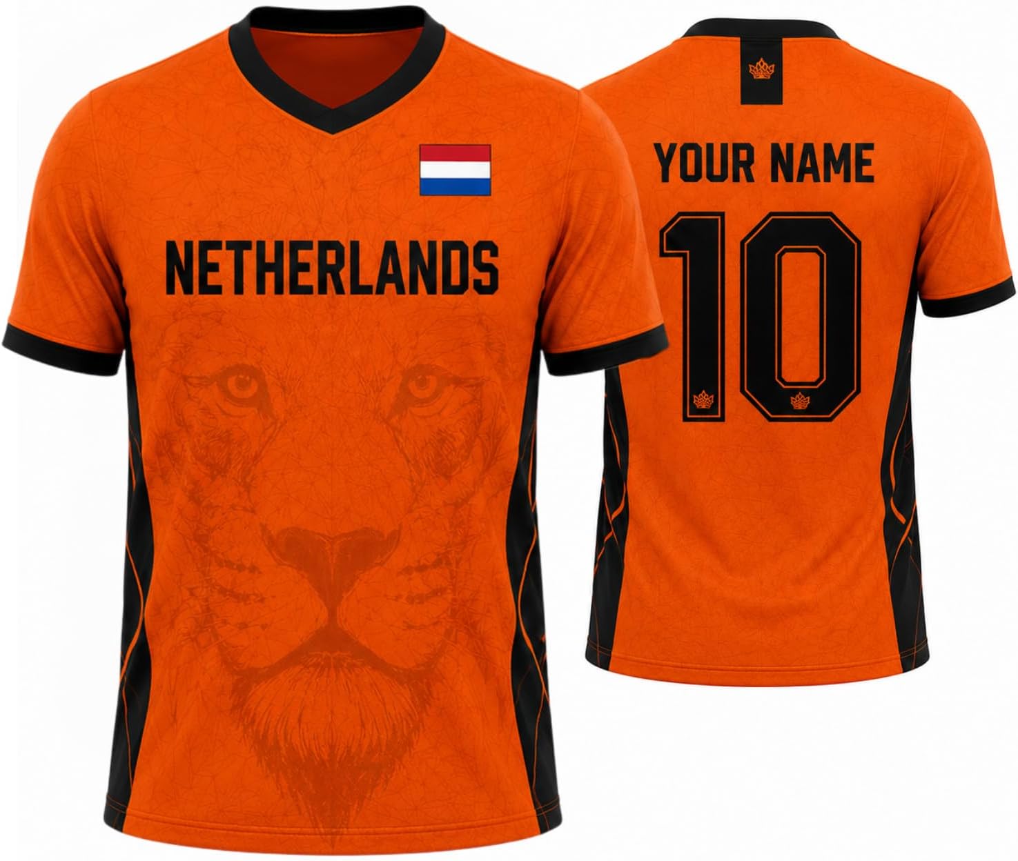 Custom Netherlands Soccer Jersey 2026, Custom Name Number Netherlands Shirt, Men Women Game Day Uniform
