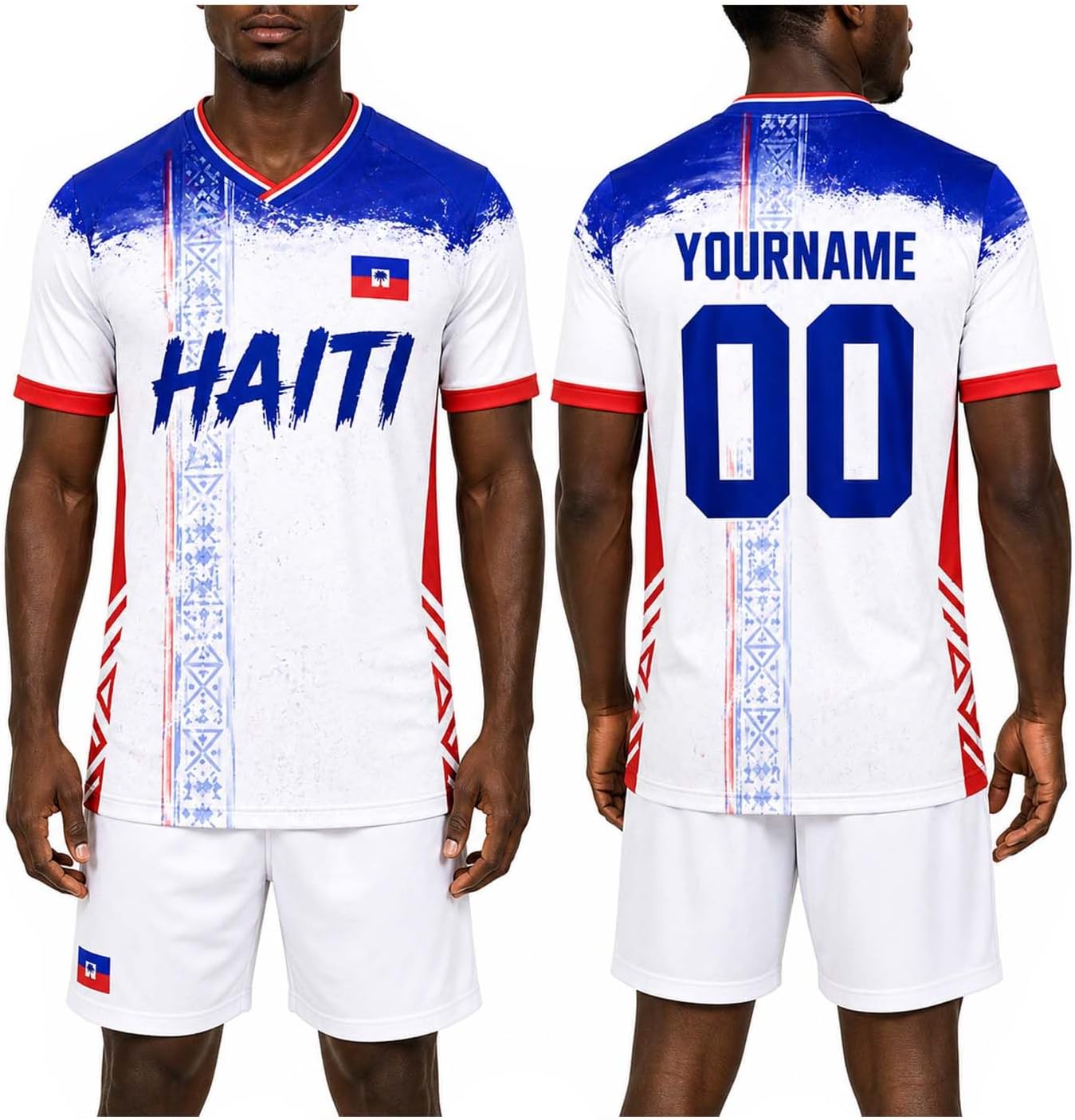 Personalized Haiti Soccer Jersey Men Women, Custom Haiti Jersey Name Number, Soccer Fans Sport Shirts