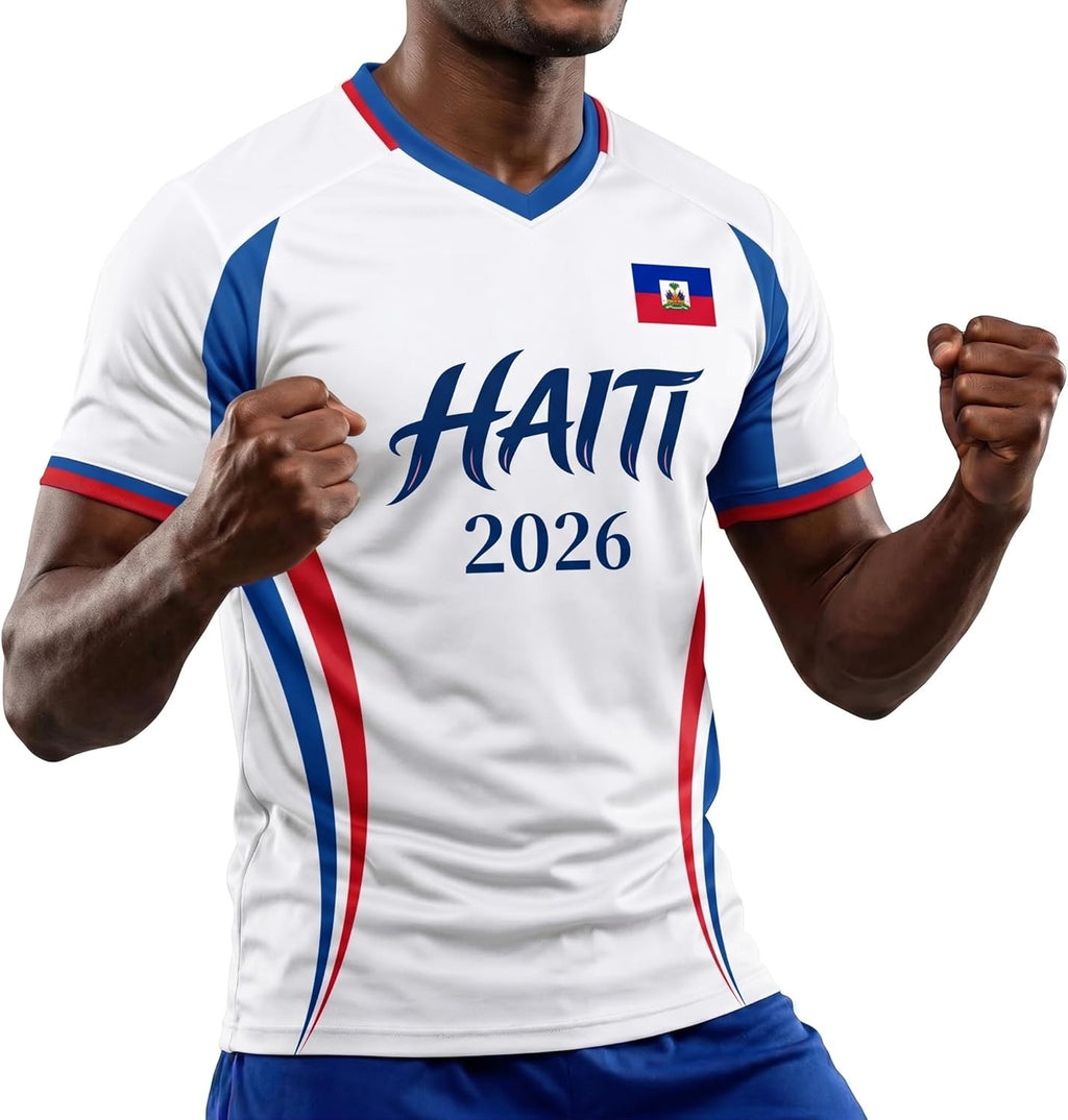 Custom Haiti Soccer Jersey 2026, Custom Maillot Haiti Shirts, Flag Football Team Match Day Uniform