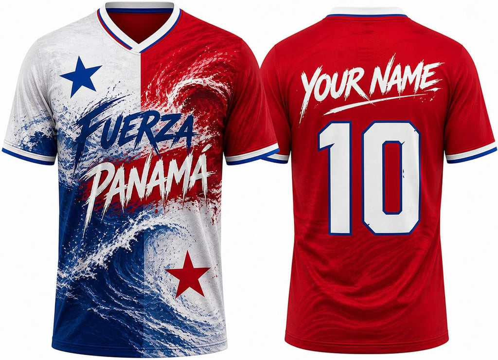 Custom Panama Soccer Jersey 2026, Personalized Football Uniforms, Panama Flag Soccer Shirts