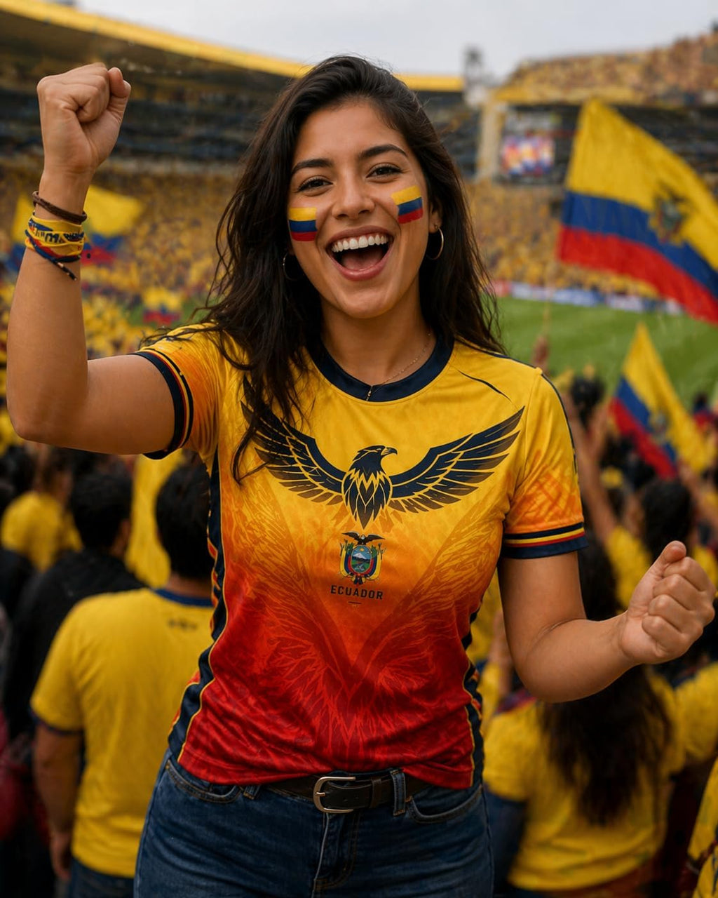 Ecuador Soccer Jersey 2026 Custom Name Number, Soccer Fan Jerseys Men Women, Football Shirt Game Day