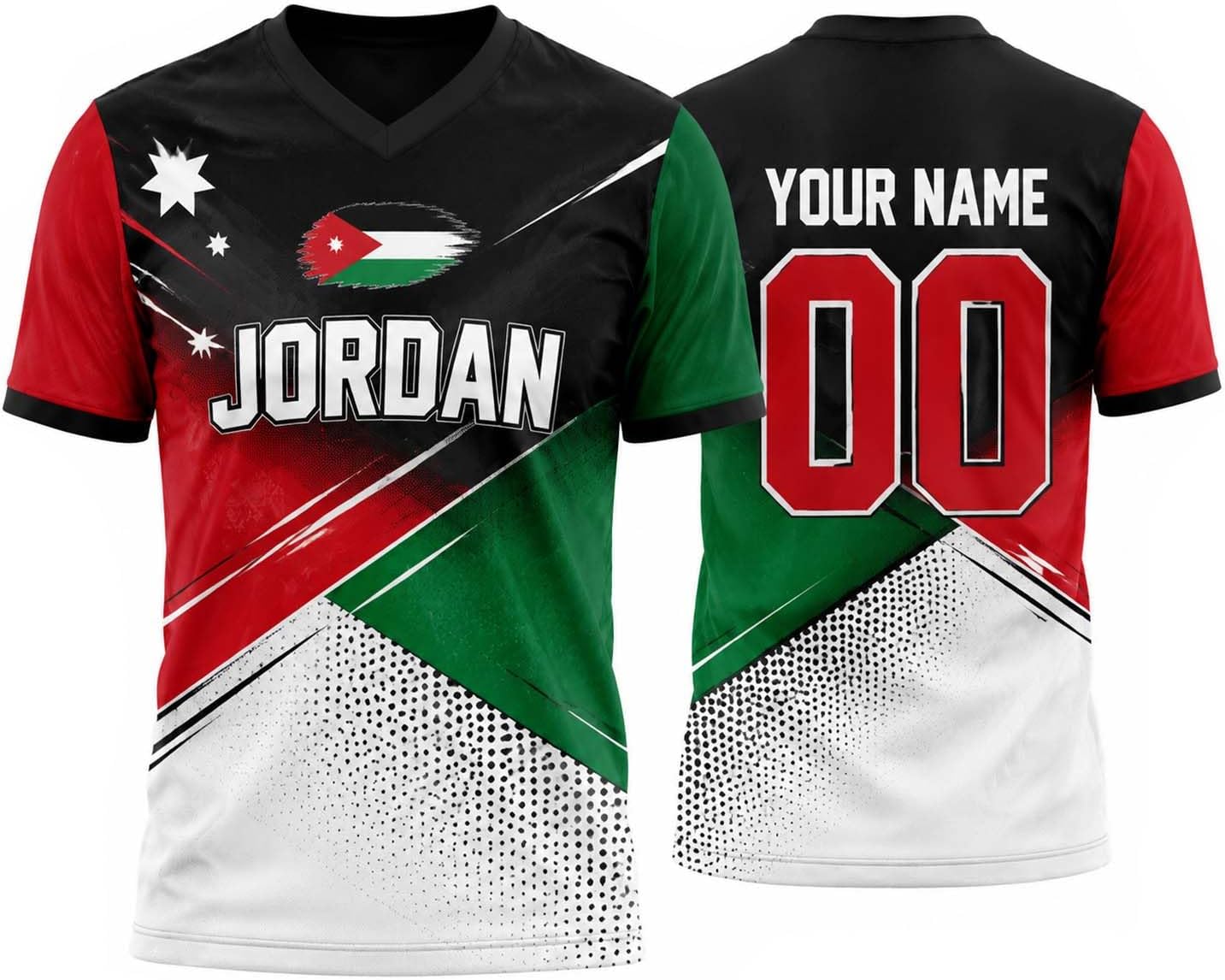 Custom Jordan Soccer Jersey Shirt, Jordan Football Shirt, Personalized Name Number Fan Apparel