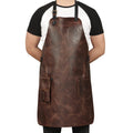Personalized Top Grain Leather Workshop Apron with Pockets for Men, Hand Crafted Woodworking Apron,  Artist Full Apron, Best Gardening Apron