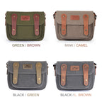 MegaGear Sequoia Canvas Camera Bag Shoulder Bag Case - Compatible with Canon Camera, Nikon, Sony SLR/DSLR Mirrorless Cameras and Lenses